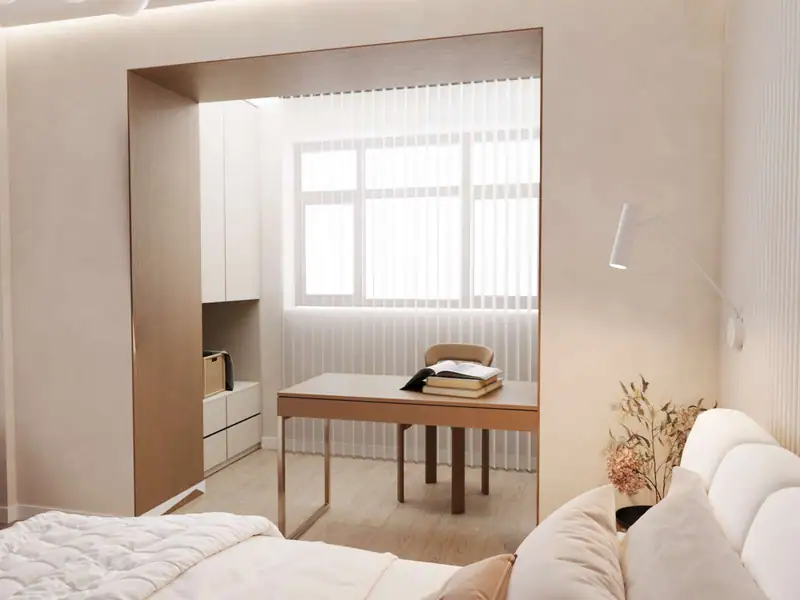Квартира · Атырау 70 м² — Спальня с рабочим местом